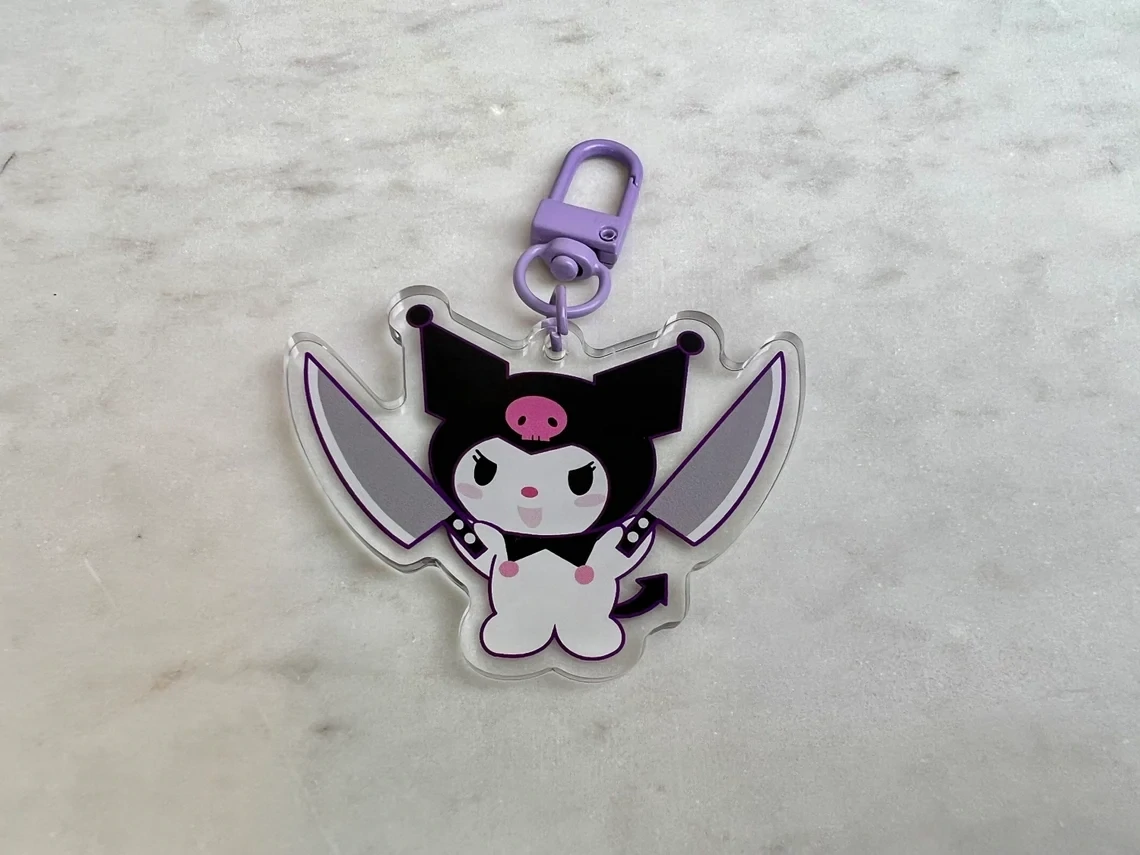 Kuromi Knife Keychain