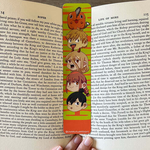 CSM Anime Chibi Bookmark - Aki, Denji, Makima, Pochita, Power
