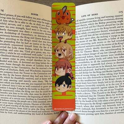 CSM Anime Chibi Bookmark - Aki, Denji, Makima, Pochita, Power