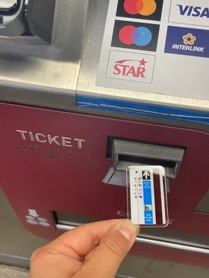 BART Ticket Acrylic Pin
