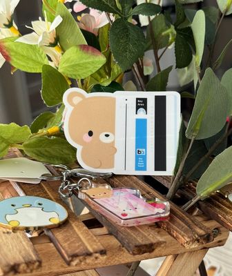 BART Ticket with Brown Bear Sticker