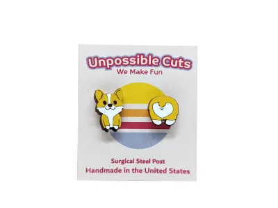 Corgi Butt Earrings