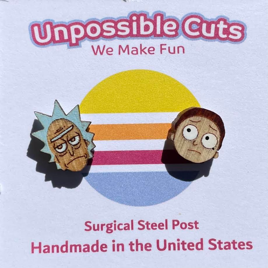 Rick &amp; Morty Earrings