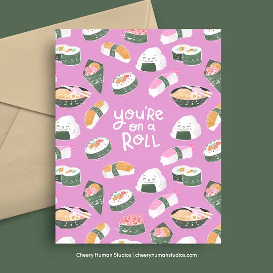 Greeting Card, You&#39;re on a Roll