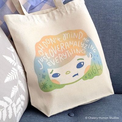 Tote Bag, Hair Emotions 2 - Overanalyzing