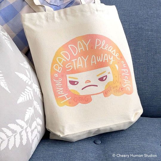 Tote Bag, Hair Emotions 2 - Bad Day