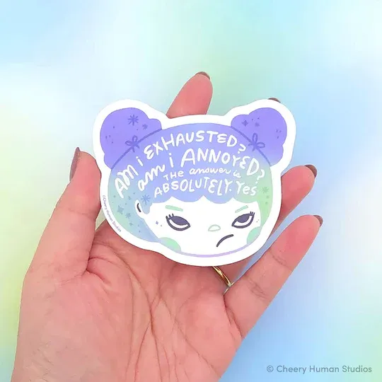 Sticker, Hair Emotions 2 - Exhausted