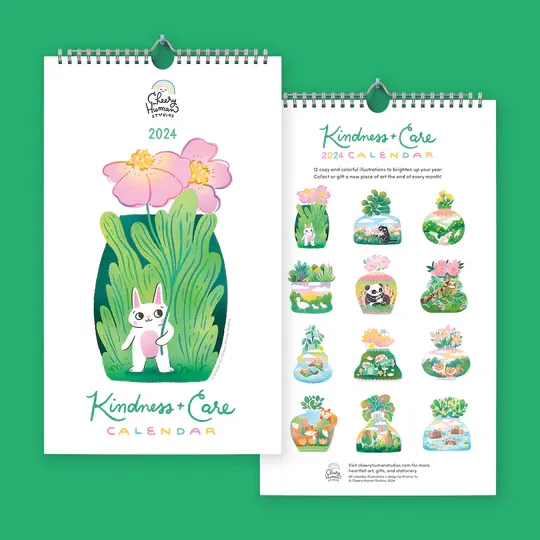 FINAL SALE - Calendar, Kindness + Care 2024 FINAL SALE - Calendar, Kindness + Care 2024