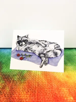 Sexy Raccoon Love Card