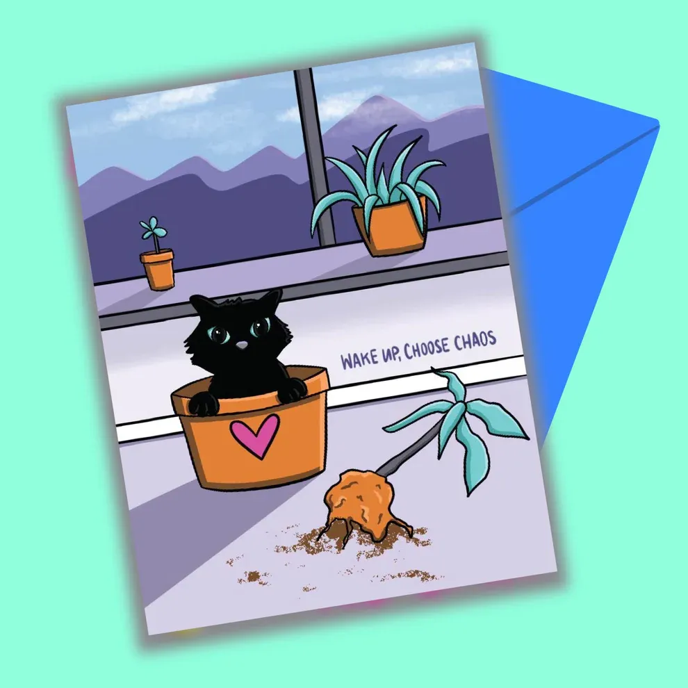 Cat Chaos Everyday Card