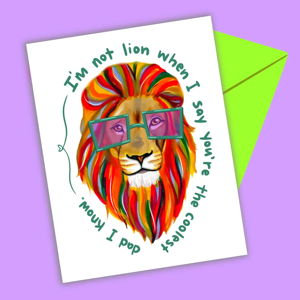 Lion Father&#39;s Day Card