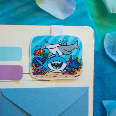 Shark Magnetic Bookmark