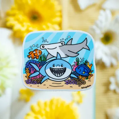 Shark Glossy Sticker
