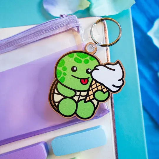 Turle Ice Cream Keychain