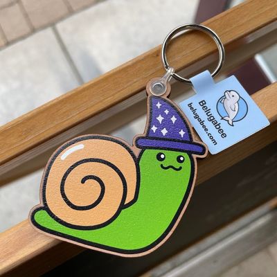 Wizard Snail Keychain