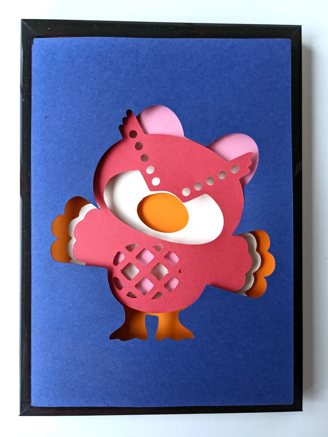SALE- 5x7 Original Paper Cut, Animal Crossing - Celeste