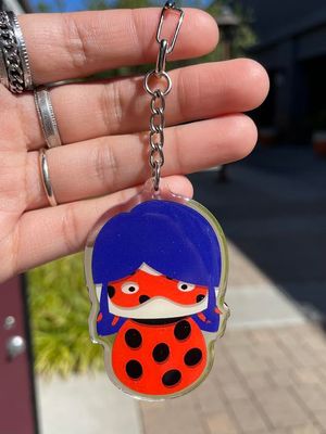 SALE - Keychain - Miraculous LadyBug, Ladybug