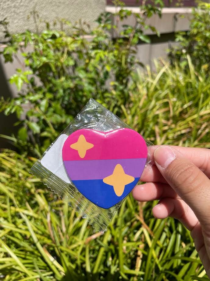 Bisexual Heart Pin