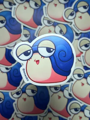 Sticker - Potato Fighters - Blue Snail