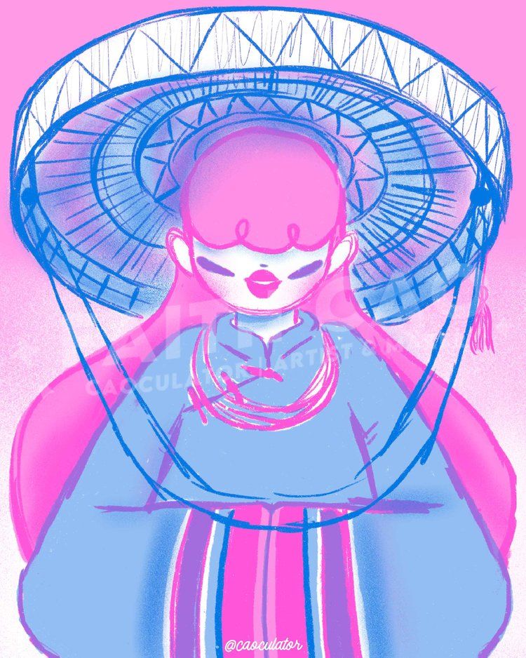 Ao T?c/Nón ba t?m Risograph Print