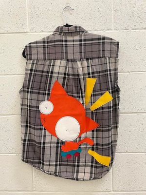 Marmalade&#39;s Best Skate Trick Ever Sleeveless Flannel - M