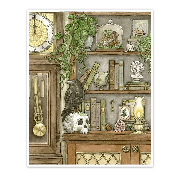 Library of Oddities Art Print