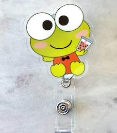 Keroppi Retractable Badge Reel
