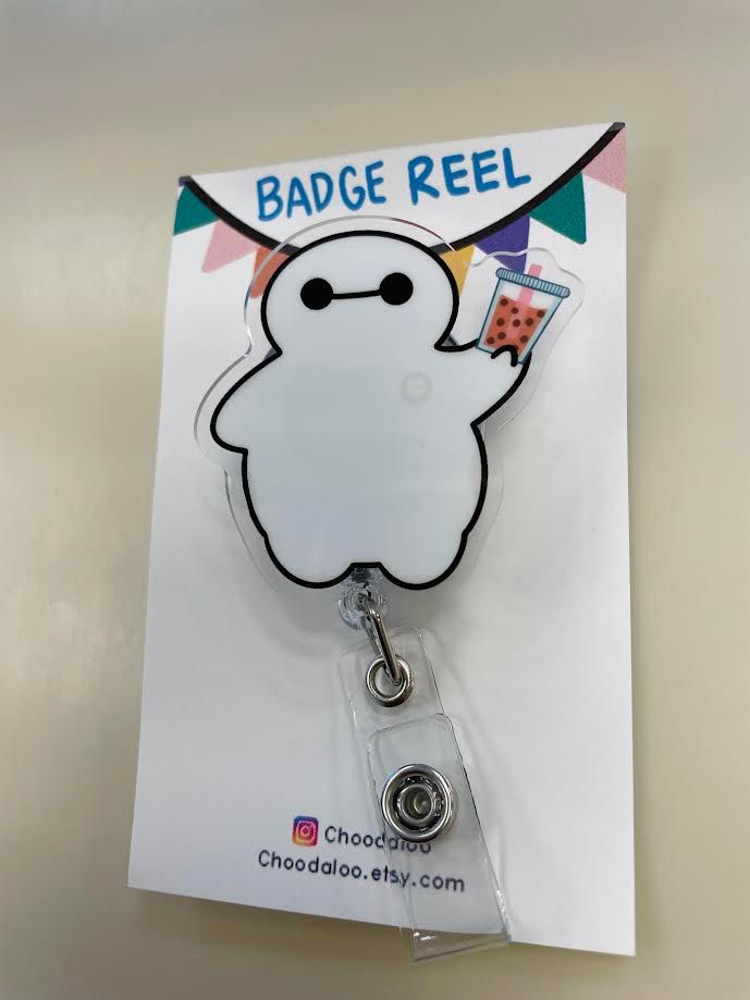 Baymax Retractable Badge Reel