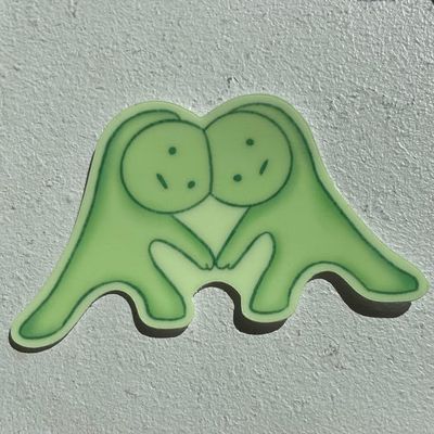 Glow in the Dark Smiski Secret Yoga Sticker