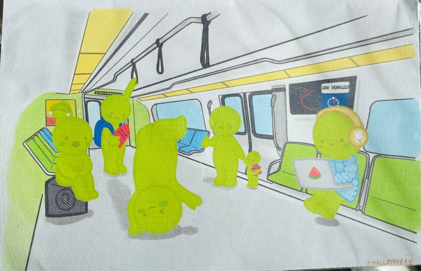 Smiski Bart Mini Print Smiski Bart Mini Print