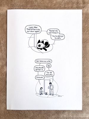 Frankie Comics Original Art: &quot;Finding Frankie&quot; (2 page set)