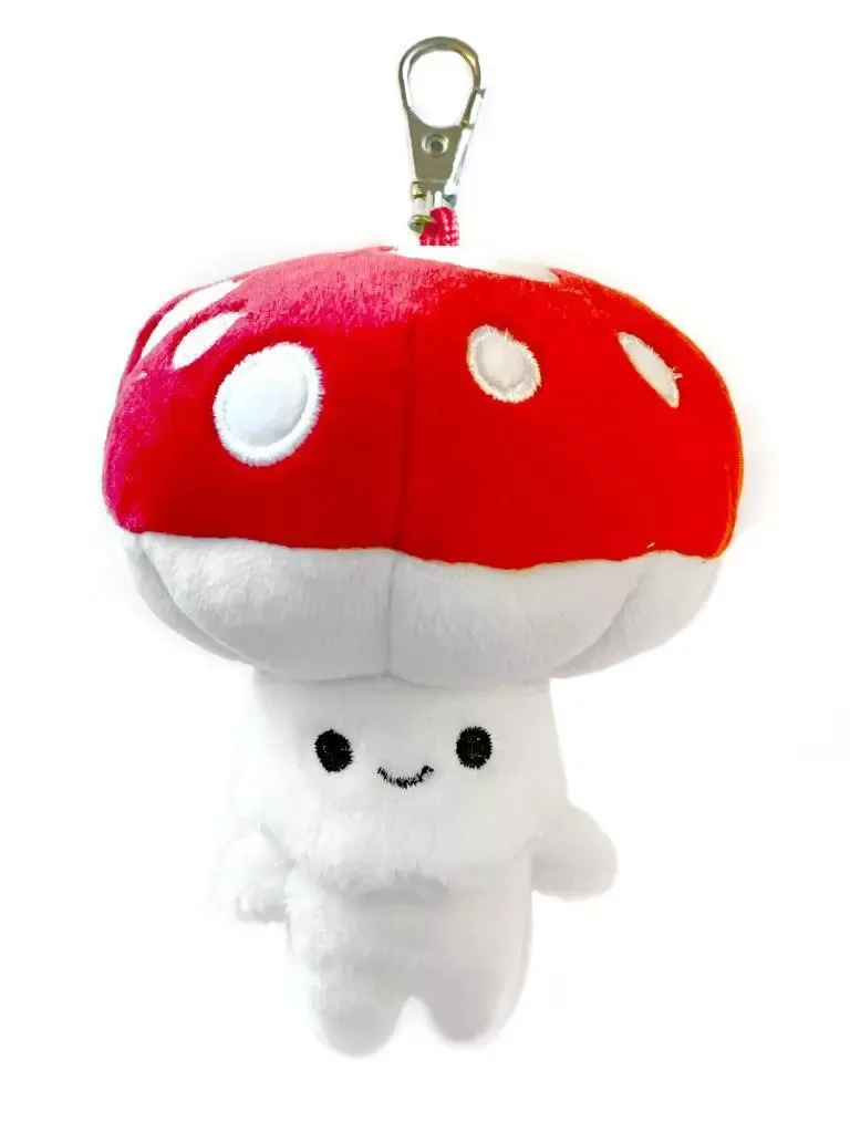 Shumi Mushrumi the Mushroom Spirit - Plush Keychain (by Mumbot)