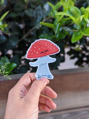 Dancing Mushroom Sticker
