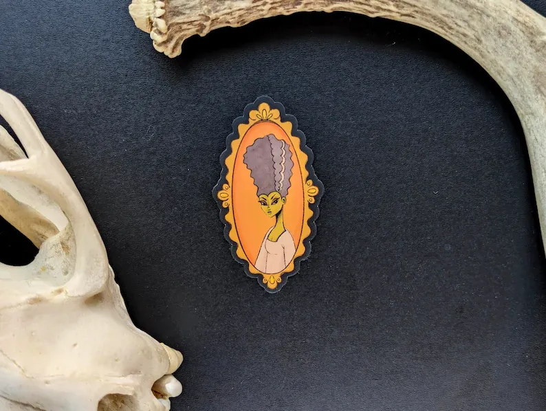 Bride of Frankenstein Frame Sticker