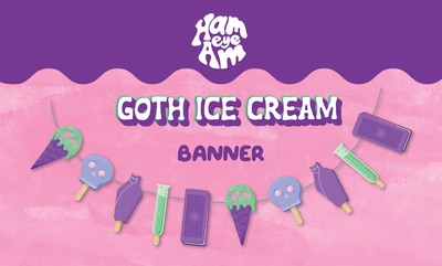 Goth Ice Cream Banner