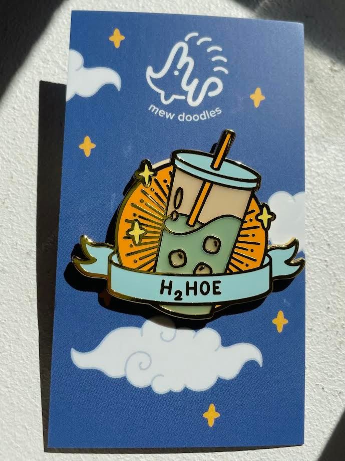 H2 Hoe Enamel Pin