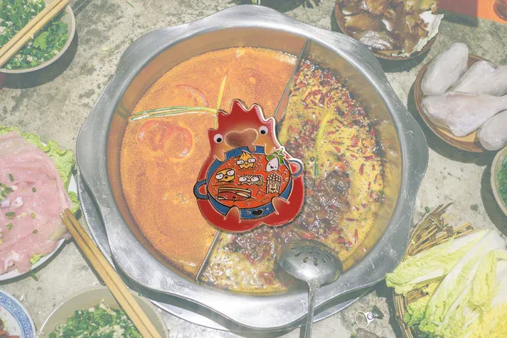 Calcifer Hot Pot Enamel Pin