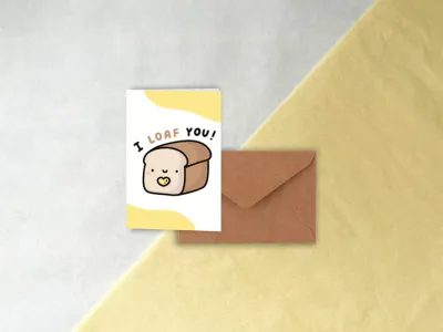 I Loaf You Mini Greeting Card