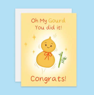 Gourd Congrats Card