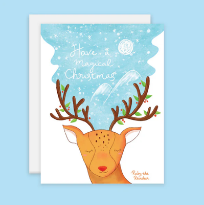 Magical Reindeer Card