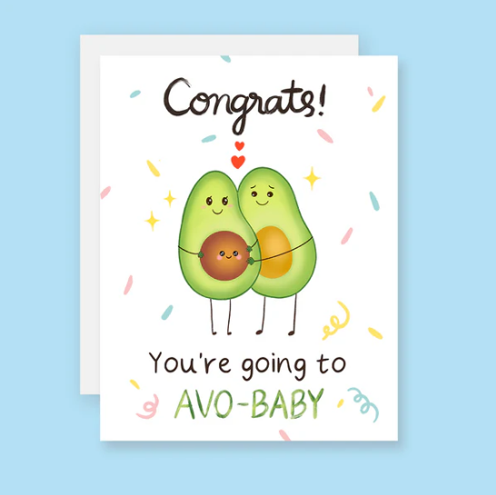 Congrats Avo-Baby Card