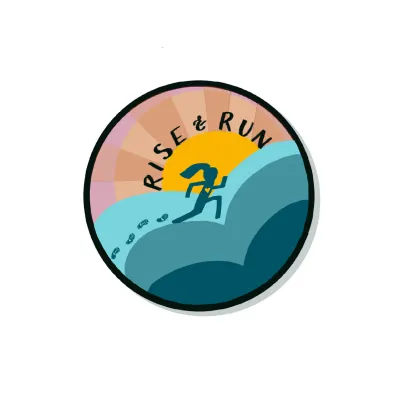Rise and Run Sticker