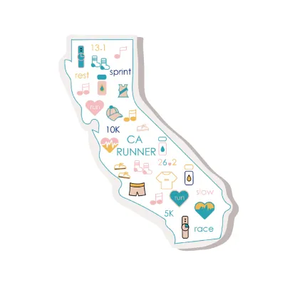 CA Runner Sticker