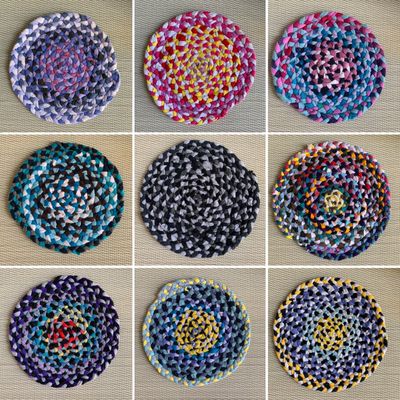 Dollhouse 5” Handbraided Rug