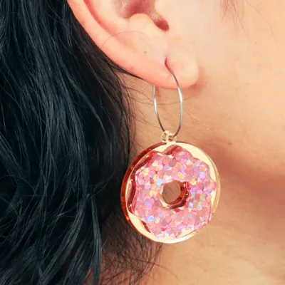 Shimmer Sprinkle Donut Hoop