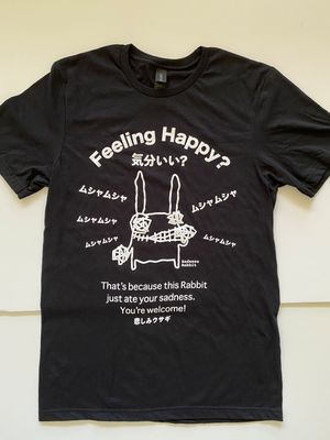 Feeling Happy Unisex Tee, Black