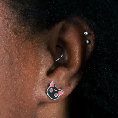 Luna and Artemis Earring Posts