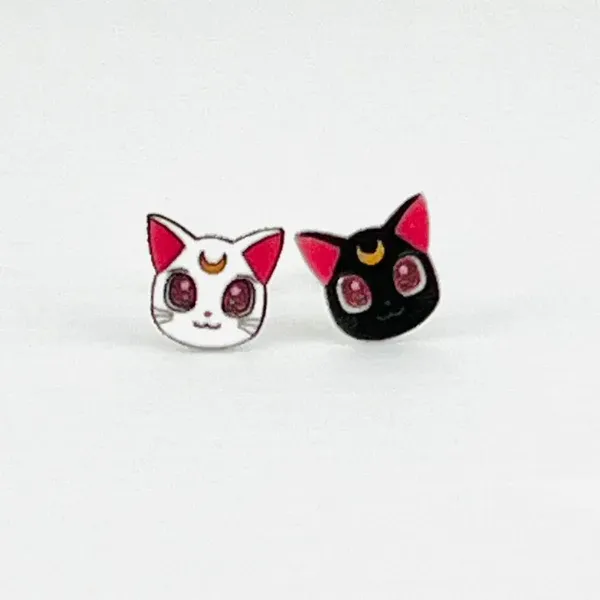 Luna and Artemis Earring Posts