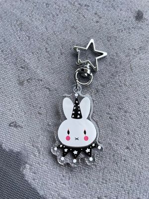 Clown Miffy Keychain 2&quot; (with sticker!)