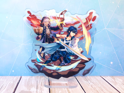 Fire Emblem Chrom &amp; Robin 3D Keychain Standee